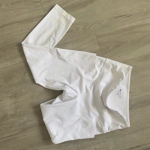 white XS Athleta leggings w/ pockets